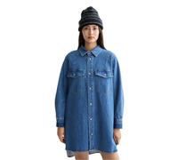 Scotch & Soda Washed Denim Mini Long Sleeve Dress Blue 40 Woman