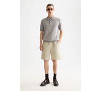 Scotch & Soda Washed Nylon-blend Poplin Wide Fit Cargo Bermuda Plaza Taupe size L | Shorts Outlet | Men | Black L
