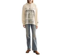 Scotch & Soda Womens 750 Years Artwork Hoodie Sweatshirt, Sandshell U296, L UK