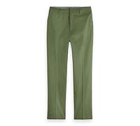 Scotch & Soda Women's Abott-Mid Rise Tapered Chino in Organic Cotton Trousers, Army, 29W x 32L