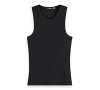 Scotch & Soda Women's Bib Racer Tank Top Tanktop, Black, M