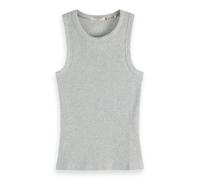 Scotch & Soda Womens Bib Racer Tanktop, Grey Melange, M UK