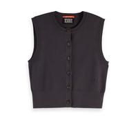 Scotch & Soda Womens Compact Knitted Spencer Sweater, Charcoal A U078, M UK