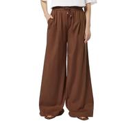 Scotch & Soda Women's Cotton Voile high-Rise Wide-Leg Pull on Pants Casual, Cold Brew, S / 32L