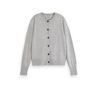 Scotch & Soda Women's Crew Neck Relaxed Cardigan Sweater, Light Grey Melange 1161, XS