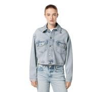 Scotch & Soda Women's Cropped Denim Trucker Jacket Blue Story Denim jacket, Story Blue 435,