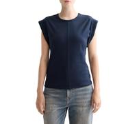 Scotch & Soda Womens Fitted Rolled-up Sleeve T-Shirt, Sky Captain V458, L UK