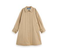 Scotch & Soda Women's Floral Embossed Cotton Blend Carcoat Trench, Sand 260,