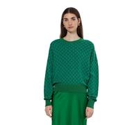 Scotch & Soda Women's Jacquard Relaxed Pullover Sweater, Bright Green, XS