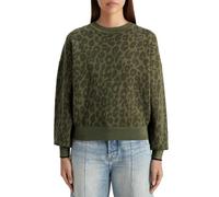 Scotch & Soda Women's Jacquard Relaxed Pullover Sweater, Military 0360, L