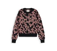 Scotch & Soda Women's Jacquard Relaxed Pullover Sweater, Nieuw Blossom Floral Jacquard, M