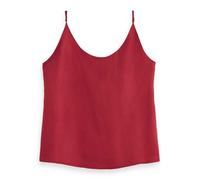 Scotch & Soda Women's Jersey Woven Tank Top, Roadside Red, 36IN