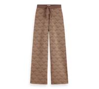 Scotch & Soda Women's Monogram Jacquard Knitted Trousers Shorts, Desert Sand, S