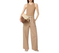 Scotch & Soda Women's Noa high-Rise Wide-Leg Pull on Cargo Pant Casual, Blue and White Pin Stripe, M / 32L