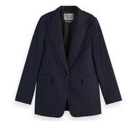 Scotch & Soda Women's Sb Fitted Blazer Jacket, Night Blue Pinstripe 7439, XS
