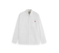 Scotch & Soda Women's Shirt Core - The Free Spirit Peace Bird Poplin Shirt, Blue White Stripe, 8
