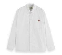 Scotch & Soda Women's Shirt Core - The Free Spirit Peace Bird Poplin Shirt, White, 14