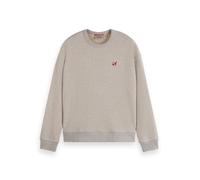 Scotch & Soda Women's The Free Spirit Peace Bird Fitted Sweatshirt, Oatmeal Melange, S