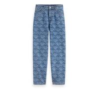 Scotch & Soda Women's The Tide Balloon with Longer Inseam Monogram Jeans, Monogram, 34W x 32L