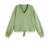 Scotch & Soda Women's V-Neck Modal Sweatshirt, Pistachio, M