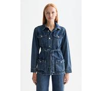 Scotch & Soda Worked Out Belted Denim Jacket - Framework size L | Denim Jackets Outlet | Women | Blue L
