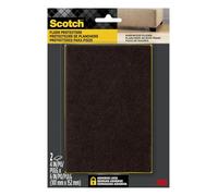 Scotch SP820-NA Felt, Rectangle, 4 in. x 6 in, Brown, 2/Pack, 2 Pads