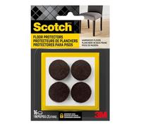 Scotch SP821-NA Felt Pads, Brown, Round 1"