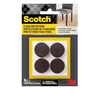 Scotch SP821-NA Felt Pads, Brown, Round 1"