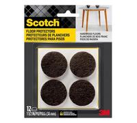 Scotch SP823-NA Felt Furniture Pads, Brown, Round 1.5"