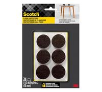 Scotch SP824-NA Felt Furniture Pads, Brown, 1.5 Inches