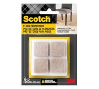 Scotch SP844 SP844-NA Felt Furniture Pads, Beige, Square 1"