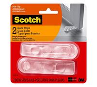 Scotch SP947-NA Door Stop SP947NA, Clear, 2 Pack, Transparent