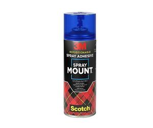 Scotch SprayMount Adhesive Spray, 1 Can, 400 ml | Repositionable Before Drying, Permanent Bond once Dry - Great for Mock-Ups, Presentations, School Projects, Display Boards