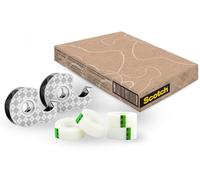 Scotch Stainless Steel Dispenser, 2 per Pack + Magic Tape, 4 Rolls