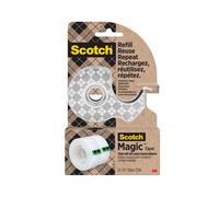 Scotch Stainless Steel Tape Dispenser + 2 Magic Tape Rolls 19mmx13.9m 7100334048