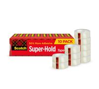 Scotch Super-Hold Tape 10 Rolls Transparent Finish 50% More Adhesive Trusted Favorite 3/4 x 800 Inches Boxed (700S10)