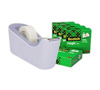Scotch Tape Dispenser Set Scotch Magic C18-6L Lavender 19 mm (W) x 33 m (L)