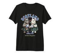 Scotch Terrier Dog Mug Love Coffee Scotland Flag Premium T-Shirt