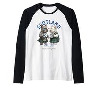 Scotch Terrier Dog Mug Love Coffee Scotland Flag Raglan Baseball Tee