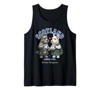 Scotch Terrier Dog Mug Love Coffee Scotland Flag Tank Top