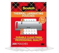 Scotch Thermal Laminating Pouches, 200 Pack Laminating Sheets, 3 Mil, 8.9 x 11.4 Inches, Education Supplies & Craft Supplies, for Use with Thermal Laminators, Letter Size Sheets (TP3854-200)