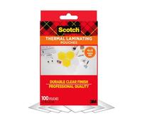 Scotch Thermal Laminating Pouches, 5 Mil Thick for Extra Protection, 4.3 Inches x 6.3 Inches, 100 Pouches (TP5900-100)