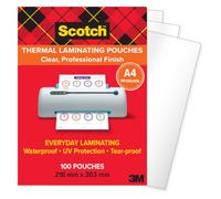 Scotch Thermal Laminating Pouches, A4, 80 Microns, 100 Sheets