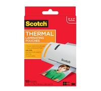 Scotch Thermal Laminating Pouches Premium Quality, 5 Mil Thick for Extra Protection, 100 Pack Photo Size Laminating Sheets, Our Most Durable Lamination Pouch, 5 x7 inches, Clear (TP5903-100)
