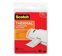 Scotch Thermal Laminating Pouches Premium Quality, 5 Mil Thick for Extra Protection, 20 Pack Photo Size Laminating Sheets, Our Most Durable Lamination Pouch, 3.7 x 5.2 inches, Clear (TP5902-20)