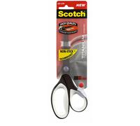 Scotch Titanium Non-Stick Scissors, 1 per Pack, 20 cm - for Precise Cutting, Good for Right Hand Use and Left Hand Use Dot Colour Will Vary