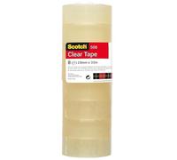 Scotch 5081933 Transparent Tape General Purpose Clear Tape for School, Home and Office508-8 Rolls - 19 mm x 33 m (Packaging may differ)