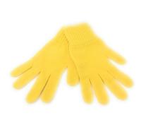 Scotch Tweed Pure Lambswool Gloves - Womens Short Cuff - Yellow - Made in Scotland UK