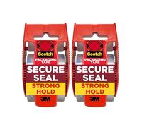 Scotch Ultra Clear Packaging Tape, 2 Rolls Clear Packing Tape with Handheld Dispensers, 1.88 in x 800 in (22.2 yd), Transparent Box Sealing Tape for Shipping, Moving, Mailing and Storage Boxes