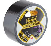 Scotch Universal Duct Tape, Black - 1 Roll, 25 m x 48 mm, Indoor Use, Strong Adhesive, Durable, Waterproof for Long-Lasting Repairs